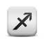 Sagittarius sign glyph symbol